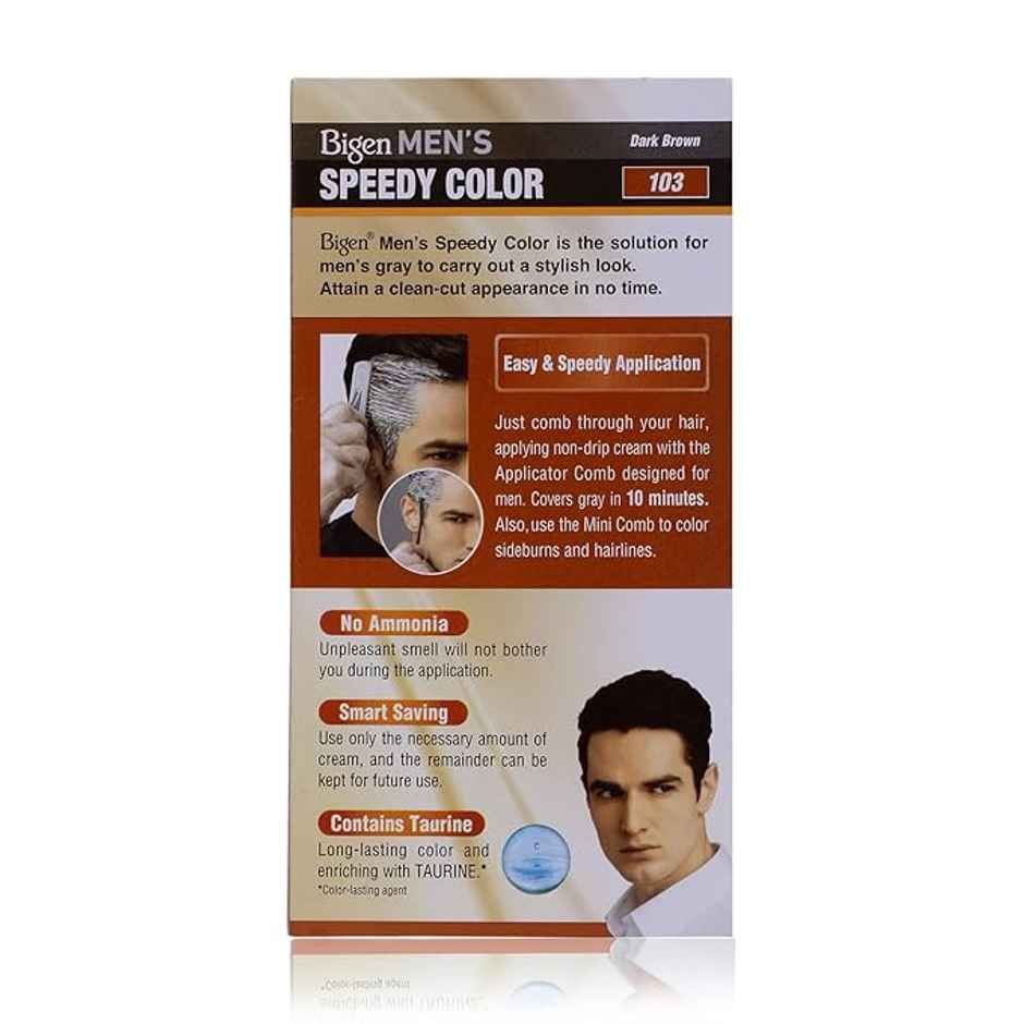 Bigen Men's Speedy Color | Dark Brown 103