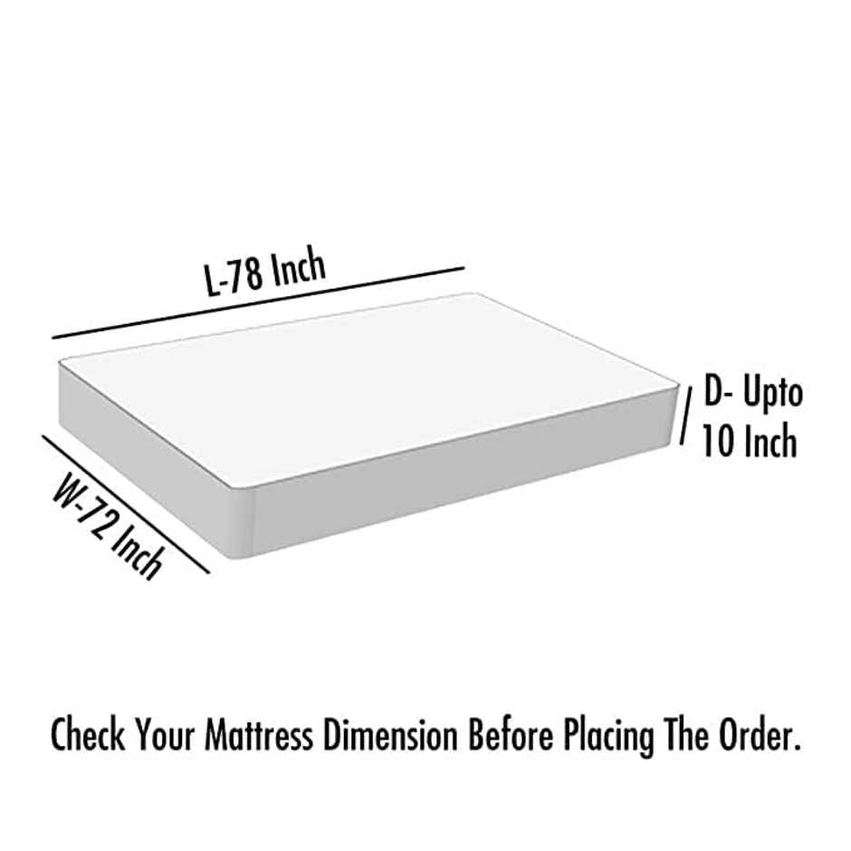 Dream Care Water Proof Terry Cloth Fitted Mattress Protector 78x72 Inch for Double Bed King Size