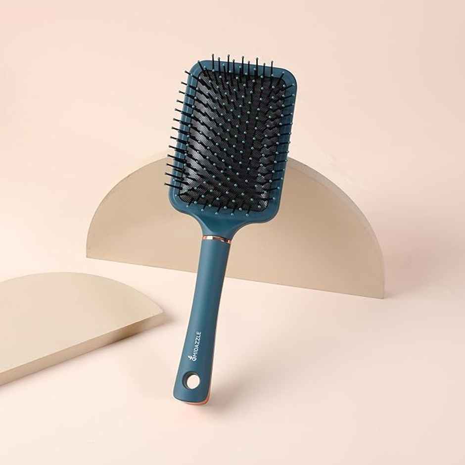 Midazzle Premium Classic Blue And Rose Gold Paddle Hair Brush | MIHB0017