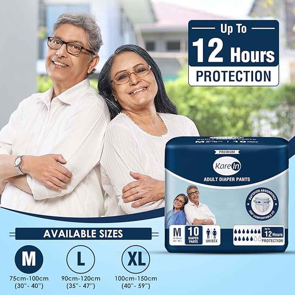 Kare In Premium Adult Diaper Pants | Medium - 75 - 100 cm