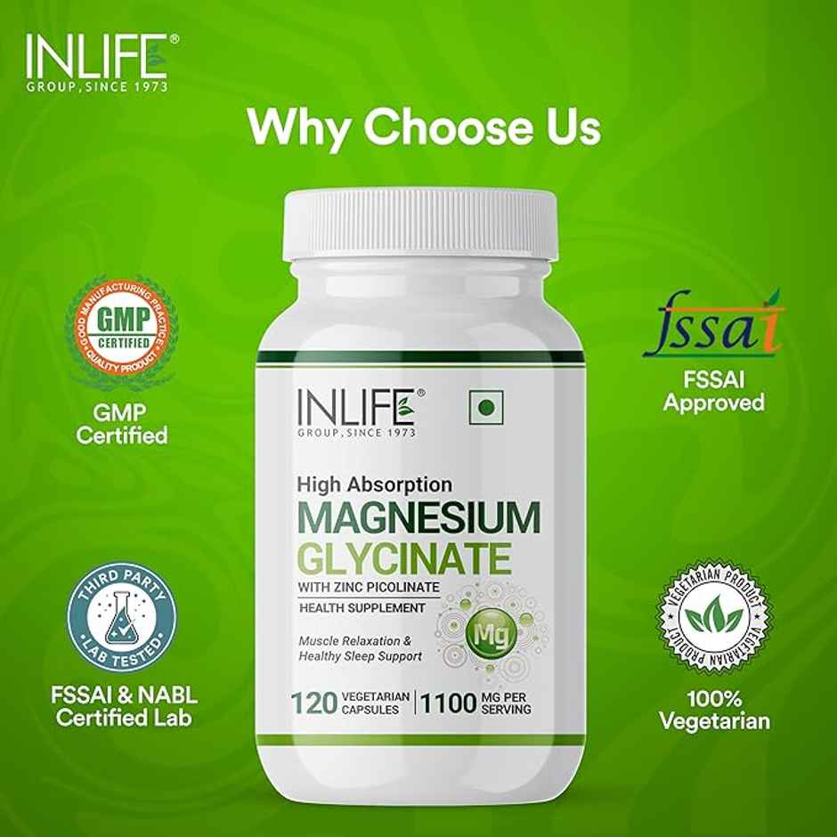 Inlife Magnesium Glycinate with Zinc Picolinate Capsule