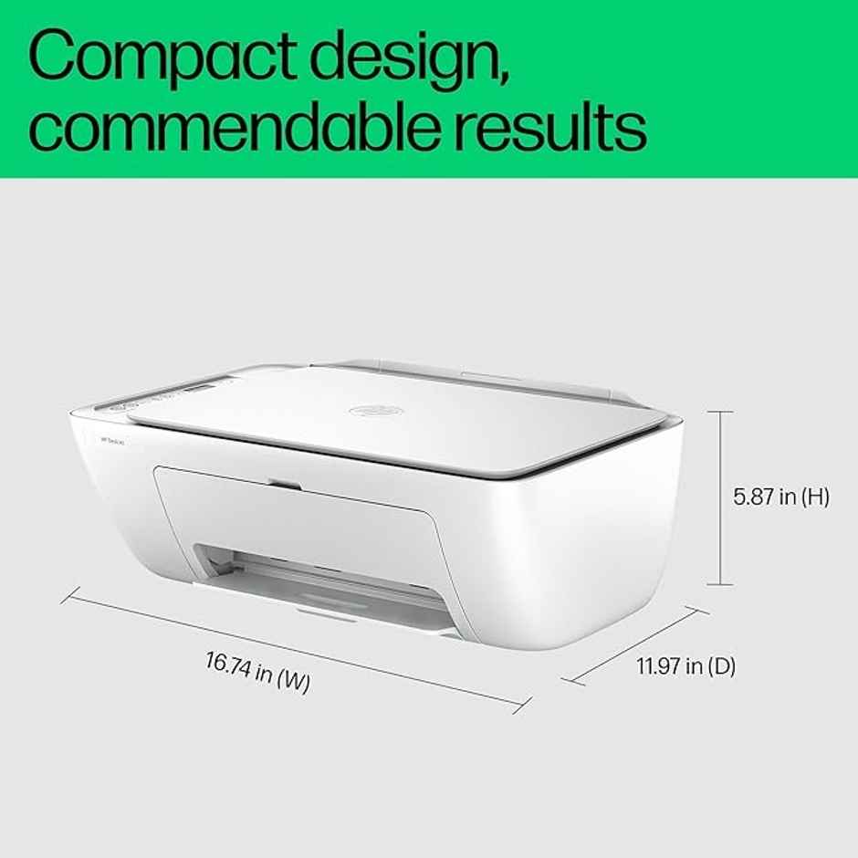 HP Deskjet 2820 WiFi Colour Printer - Print/Scan/Copy Ideal for Home - White