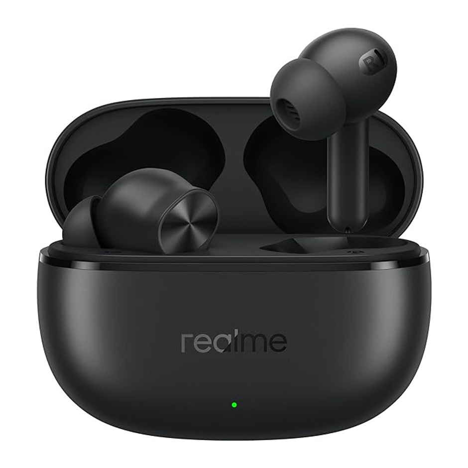 realme Buds T200x True Wireless Earbuds with 12.4mm Dynamic Bass Drivers | 25 dB ANC | Pure Black
