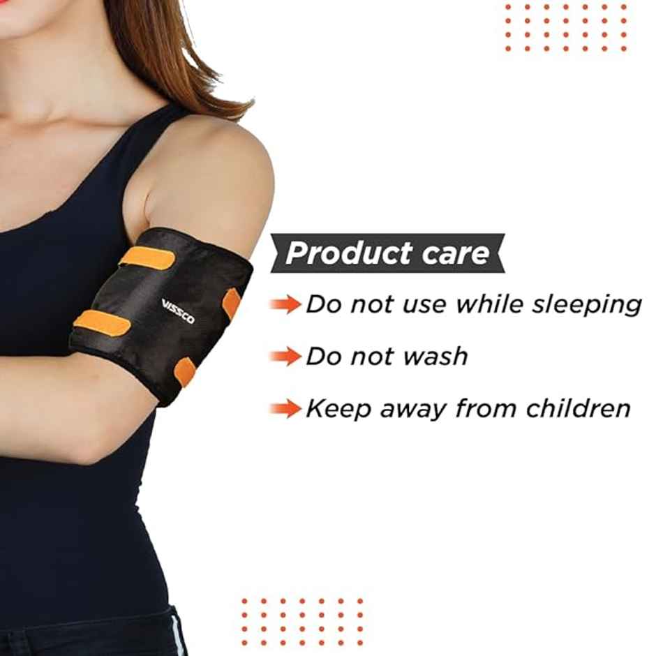 Vissco Flexi Hot & Cold Gel Pack Strap Black