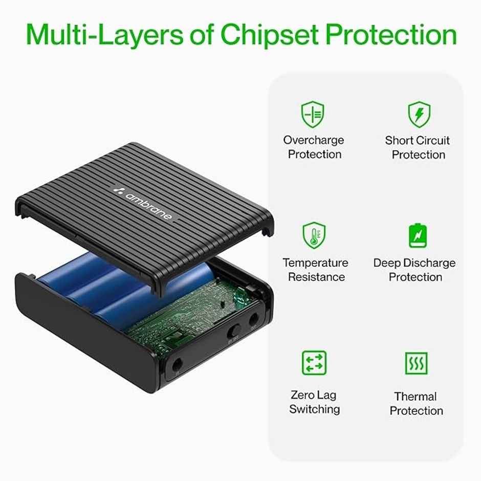 Ambrane Mini Ups For 12V Wifi Router Broadband Modem, Backup Upto 5 Hours (Power Volt 2, Black)