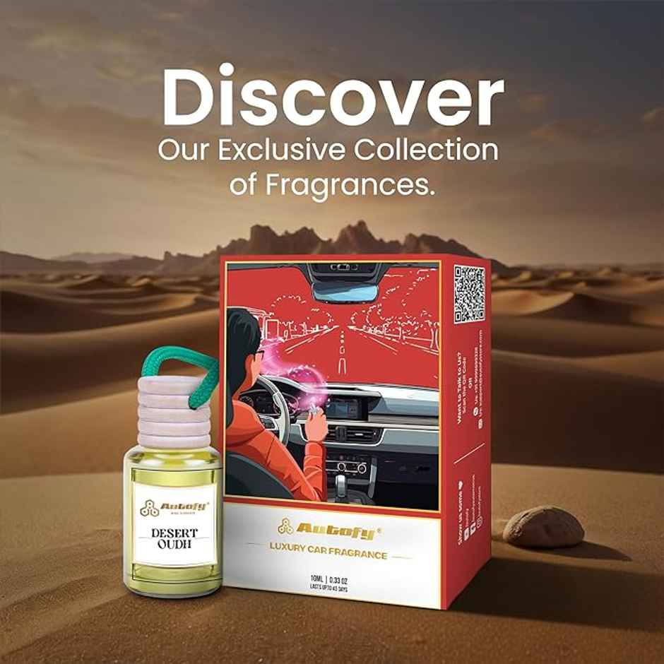 Autofy AIRHAVEN Car Perfume Hanging Car Fragrance Car Air Freshener Long Lasting | Desert Oudh
