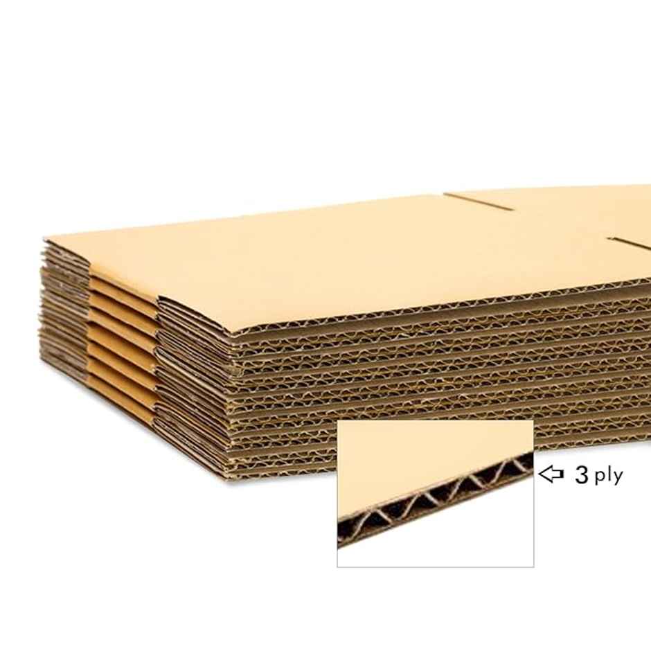 ABK Mini Corrugated Cardboard Box | 7x4x3.5 in | 3-Ply | Packing | Pack of 20
