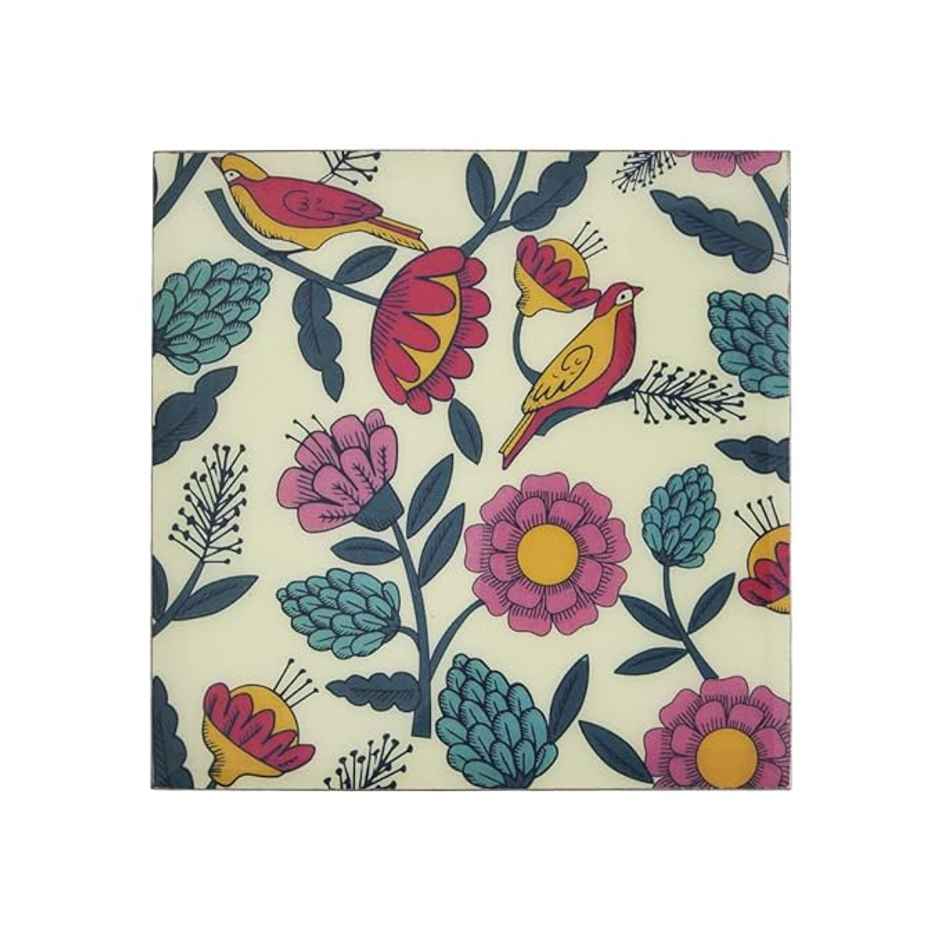 Chumbak Country Wooden Coasters - Set Of 6