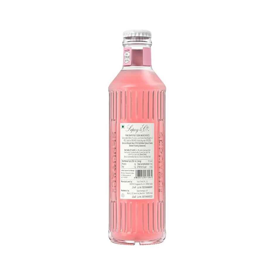 Sepoy & Co. Pink Grapefruit Soda | Tangy & Fizzy