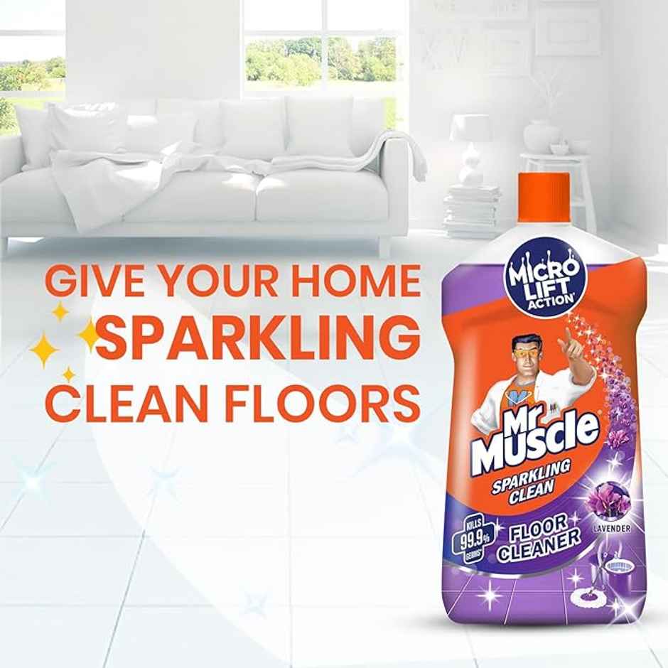 Mr. Muscle Lavender Sparkling Floor Cleaner Liquid