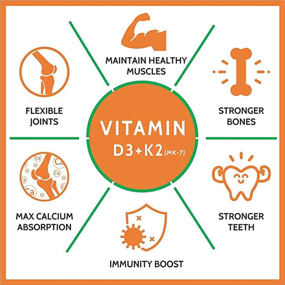 Carbamide Forte Vitamin D3 K2 MK7 120 Veg Tablets