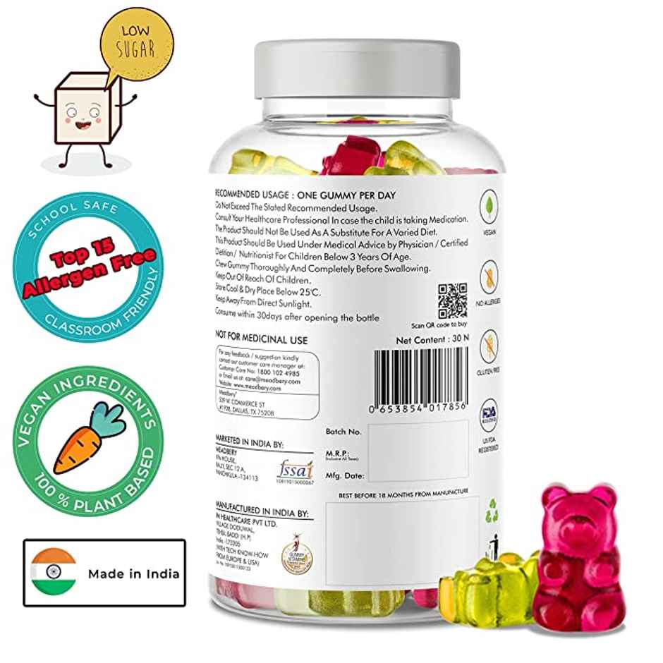 Meadbery Multivitamin And Mineral Gummy For Kids Immunity