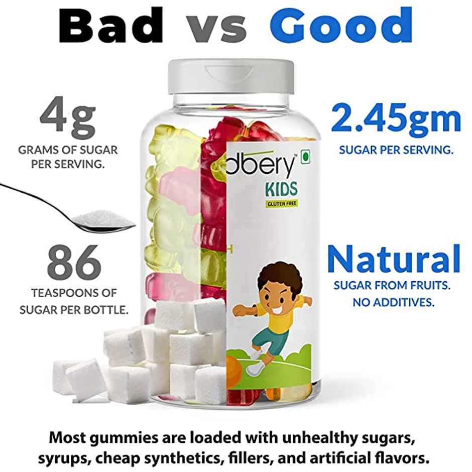 Meadbery Calcium Vitamin D Gummies For Kids For Stronger Bones