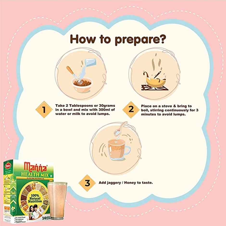 Manna Multigrain Drink Mix | For 2 - 6 years Kids
