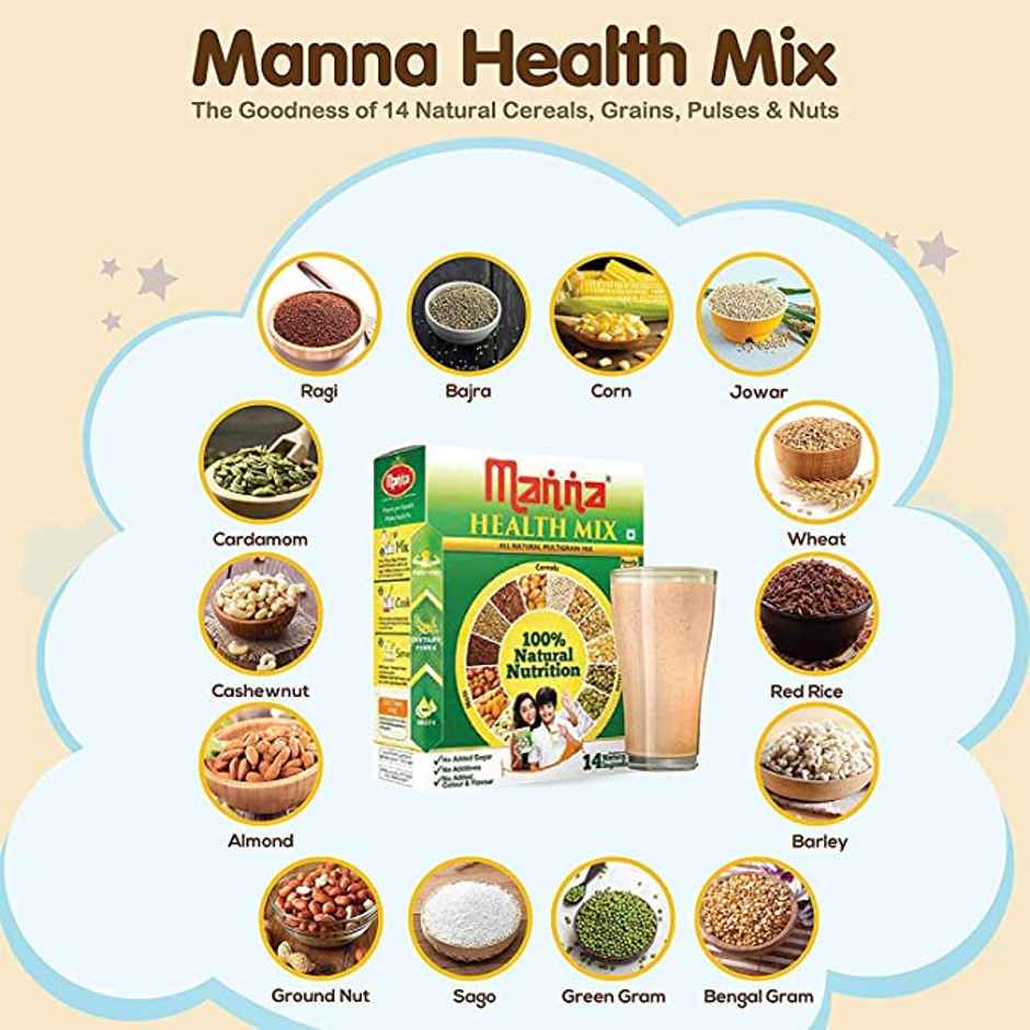 Manna Multigrain Drink Mix | For 2 - 6 years Kids