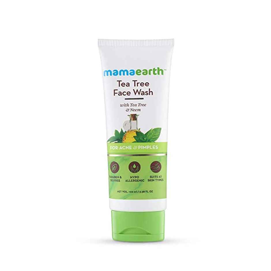 Mamaearth Face Wash With Tea Tree Oil And Neem Extract For Acne &Pimples