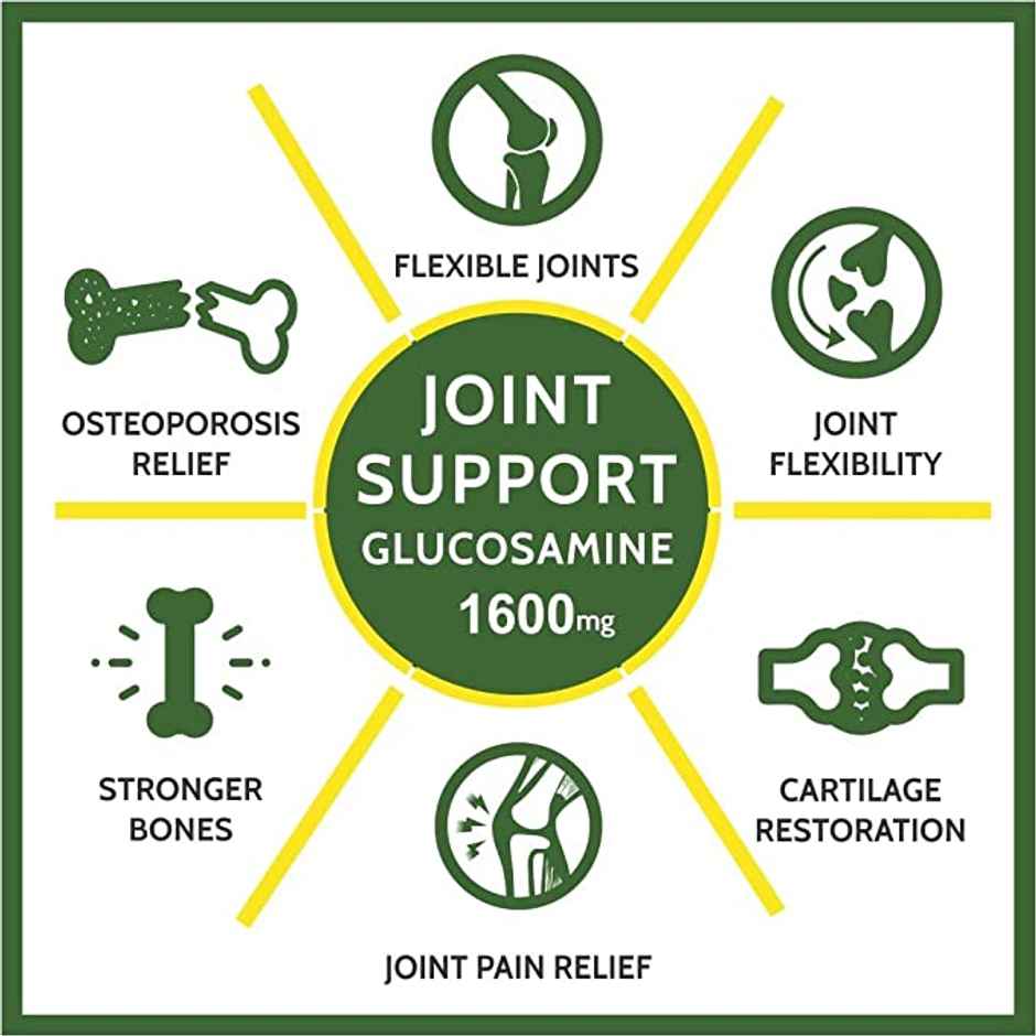 Carbamide Forte Joint Support Supplement Glucosamine 1600mg with Chondroitin