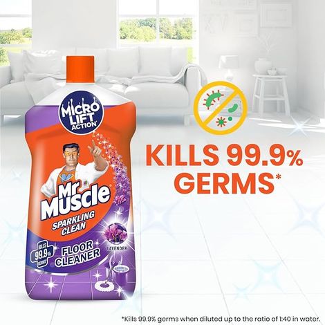Mr. Muscle Lavender Sparkling Floor Cleaner Liquid
