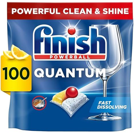 Finish Quantum All In One Lemon Dishwasher Tablets
