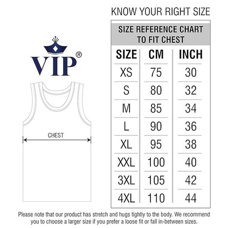 Vip Mens Vest Bonus Premium Rn | Pack of 2 | 75 cm | White