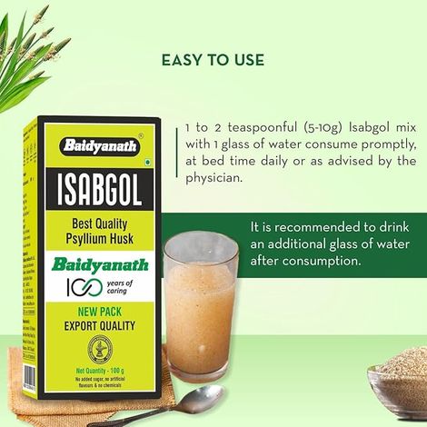 Baidyanath Isabgol - Psyllium Husk Powder