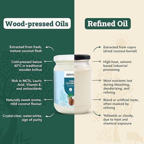 Anveshan Virgin Coconut Cold Pressed Oil (Nariyal Oil) | Multipurpose