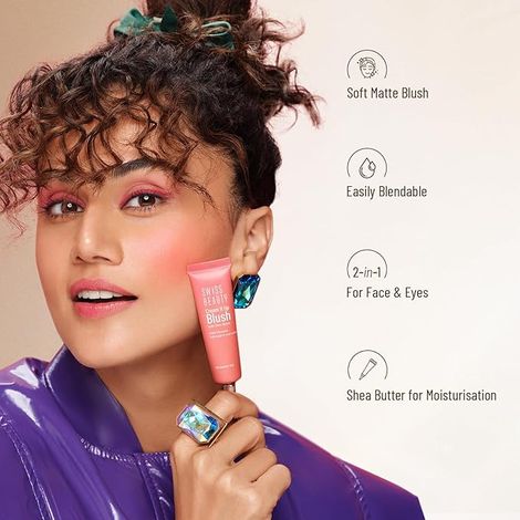 Swiss Beauty Cream It Up Blusher With Shea Butter - 1 Rosy Cheeks