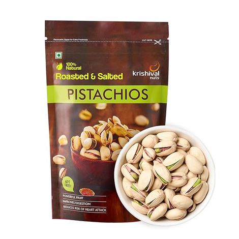 Krishival Nuts Premium Roasted & Salted Pistachios