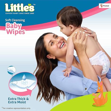 Littles Expert Baby Care Little's Soft Cleansing Baby Wipes Lid
