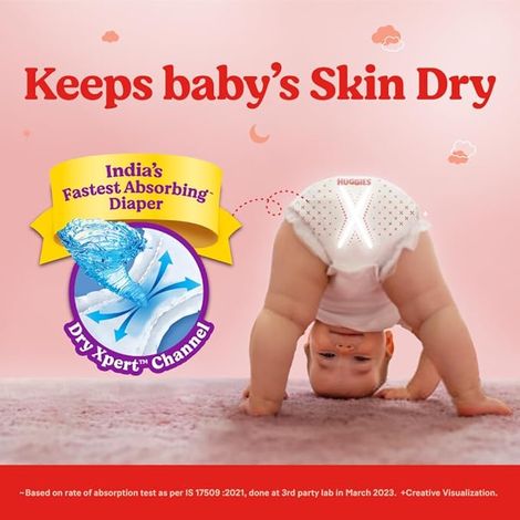 Huggies Complete Comfort Wonder Baby Diapers | Pant Style | L | 32 pcs