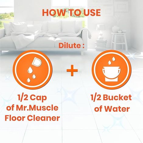 Mr. Muscle Lavender Sparkling Floor Cleaner Liquid