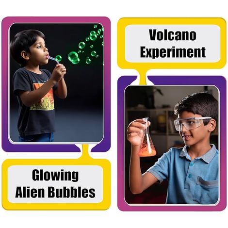 Physics Wallah Curious Jr 150+ Experiments Science Explorer Kit | Multicolor