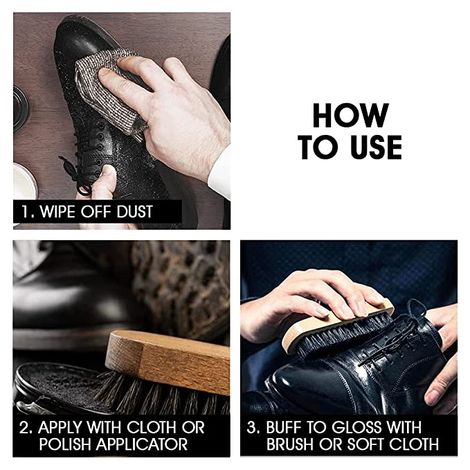 Cherry Blossom Black Wax Shoe Polish Leather Shoe Shiner