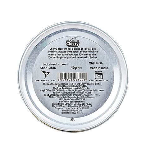 Cherry Blossom Black Wax Shoe Polish Leather Shoe Shiner