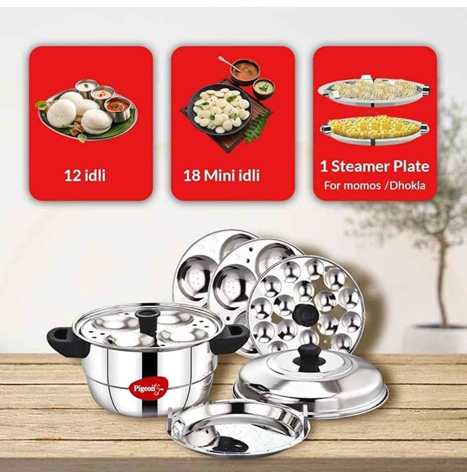 Pigeon Idli Maker | 5 Plate