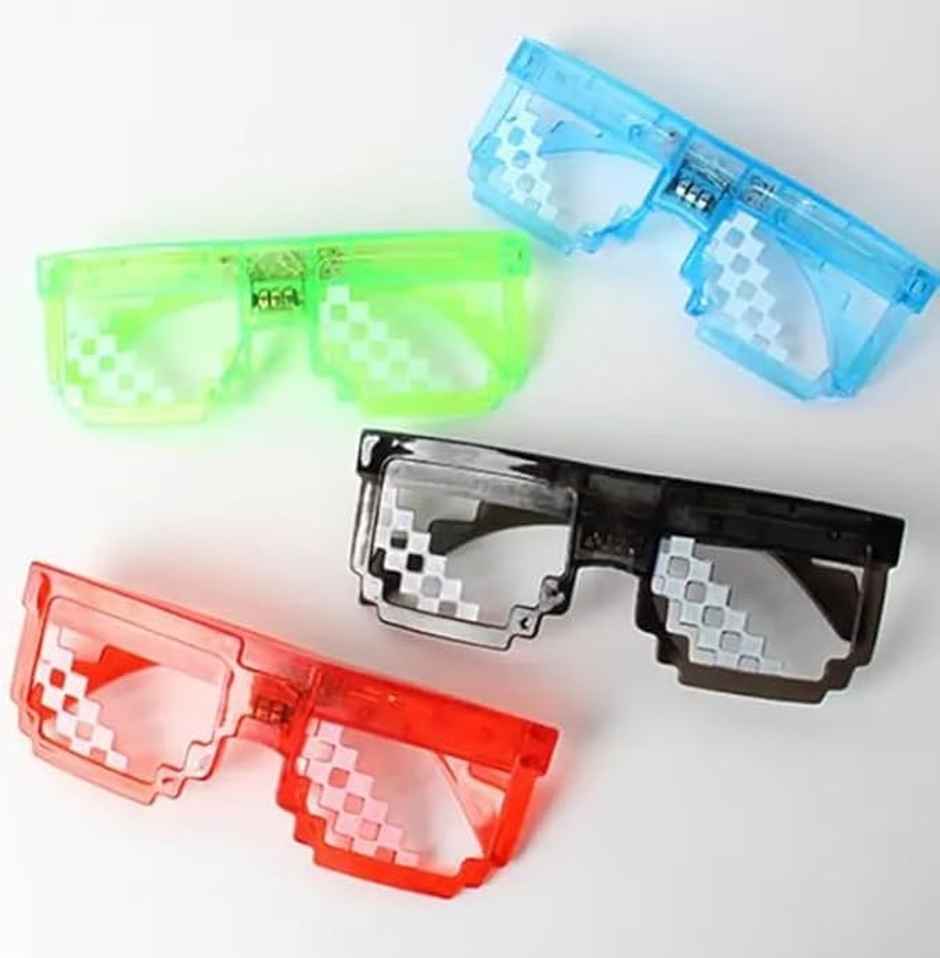 Party LED Pixel Goggle | Halloween Special | Colour May Vary | Gullak