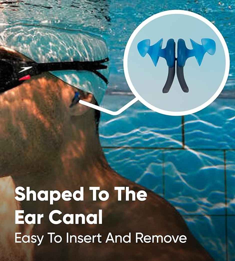 Speedo Unisex Adult Biofuse Secure Fit Ergonomic Design Ear Plug