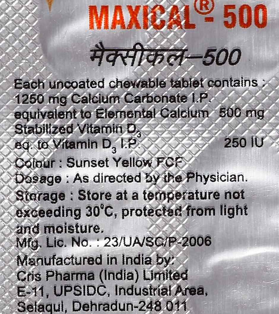 Maxical-500 Vitamin(D3) Tablet