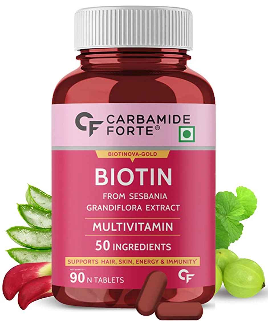 Carbamide Forte Biotin Supplement with 50 Multivitamin Ingredients for Women & Men 