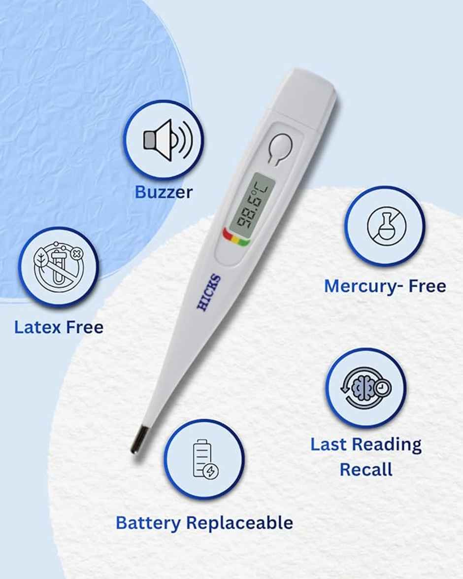 Hicks MT-401R Fast Read Digital Thermometer (White)