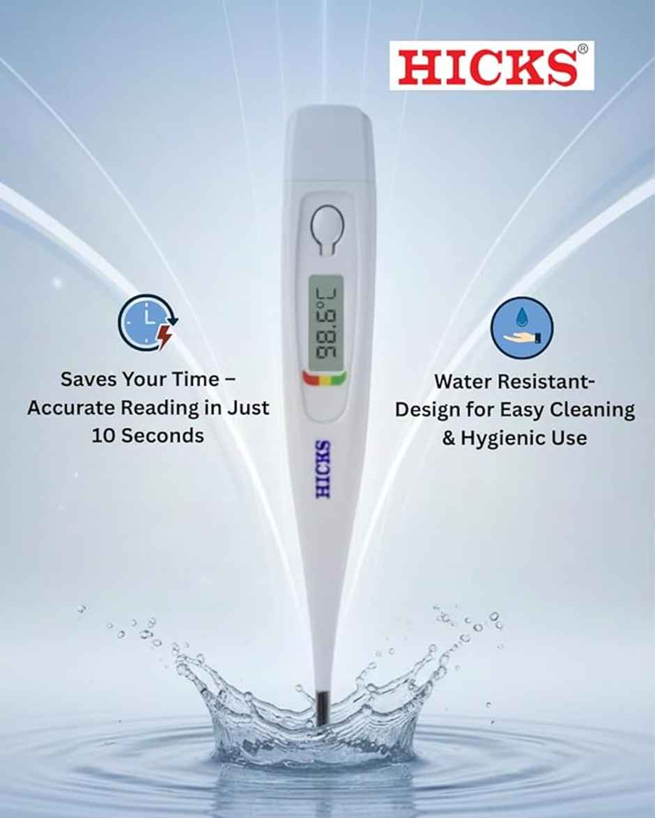 Hicks MT-401R Fast Read Digital Thermometer (White)