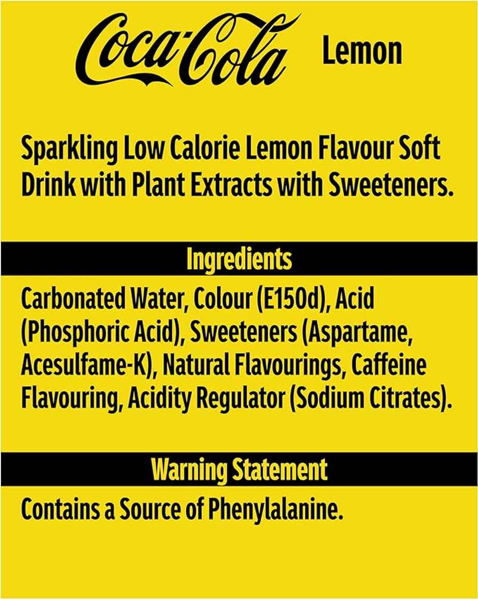 Coca-Cola Lemon Zero Sugar