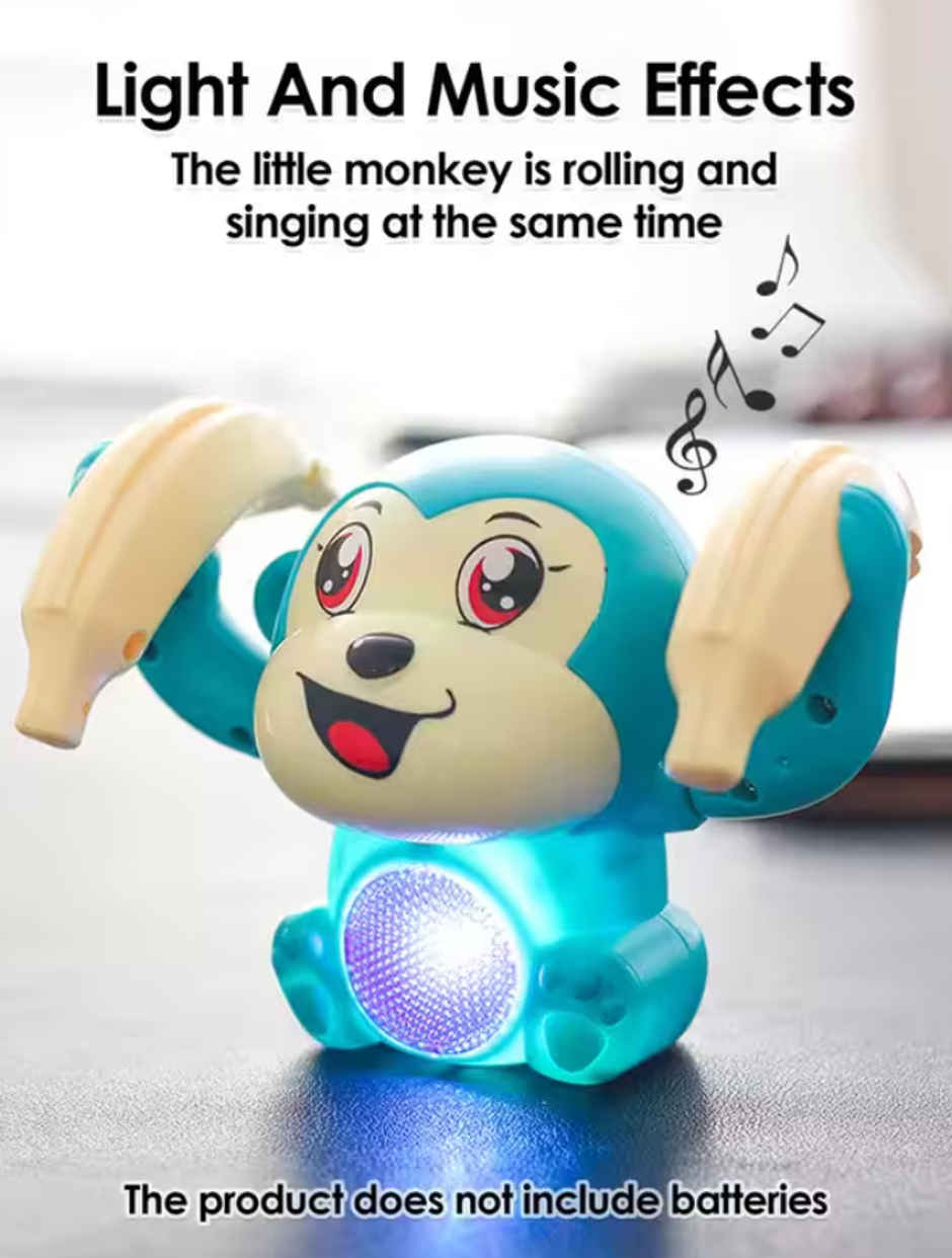 Fablue Dancing Monkey Musical Toy For Kids - Dancing Toy With Sound And Light Effects | Multicolor