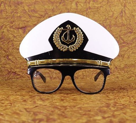 Chrome Captain Hat Glasses