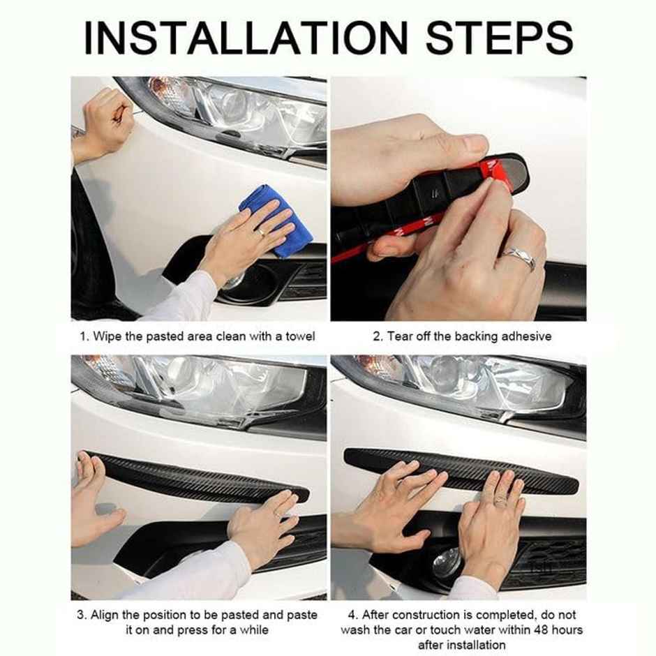 Potauto Car Bumper Protector Strip | Universal Front & Rear Bumper Guard For All Vehicles