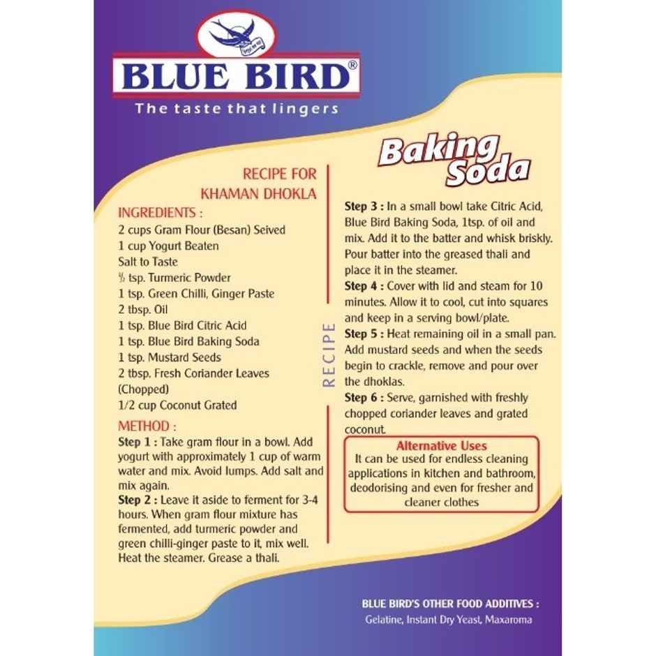 Blue Bird Baking Soda | Pure Sodium Bicarbonate