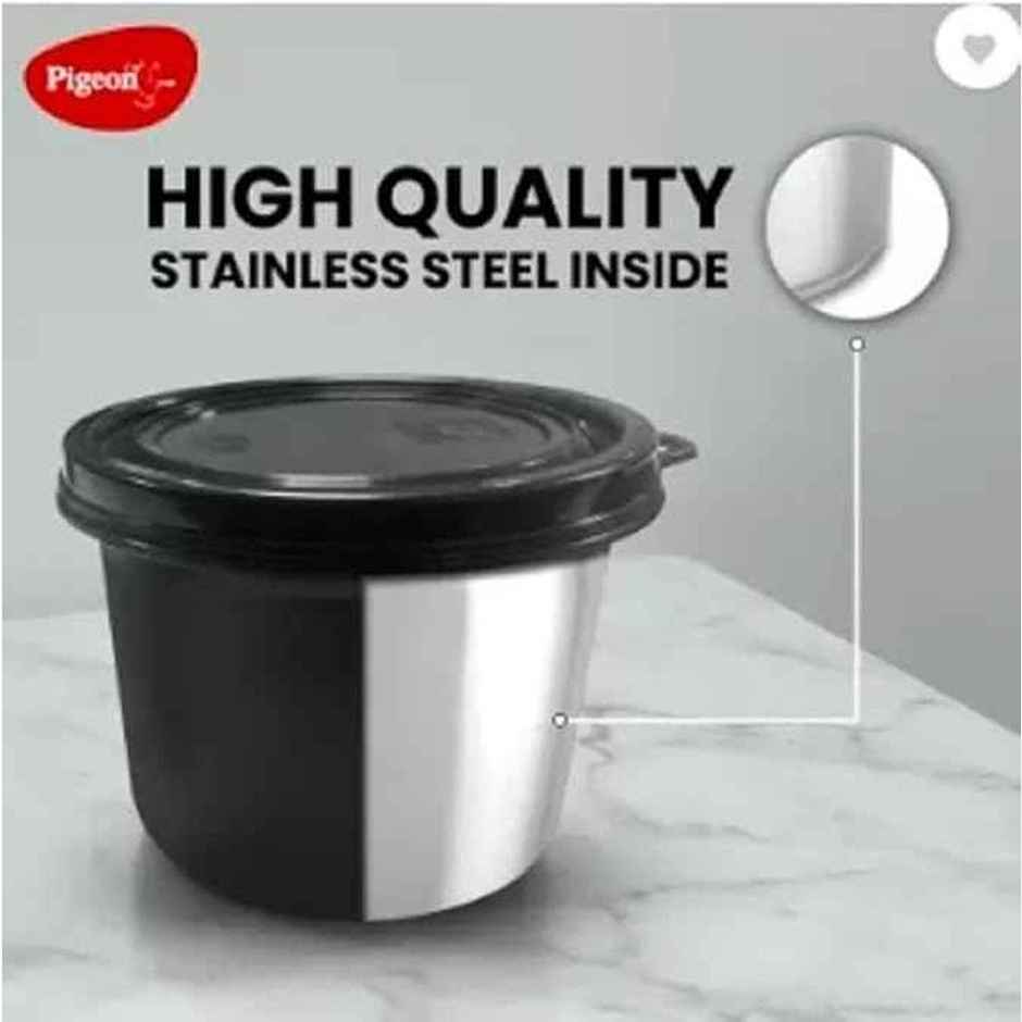 Pigeon Heat and Treat Lunch Box | Pack Of 4 | Black