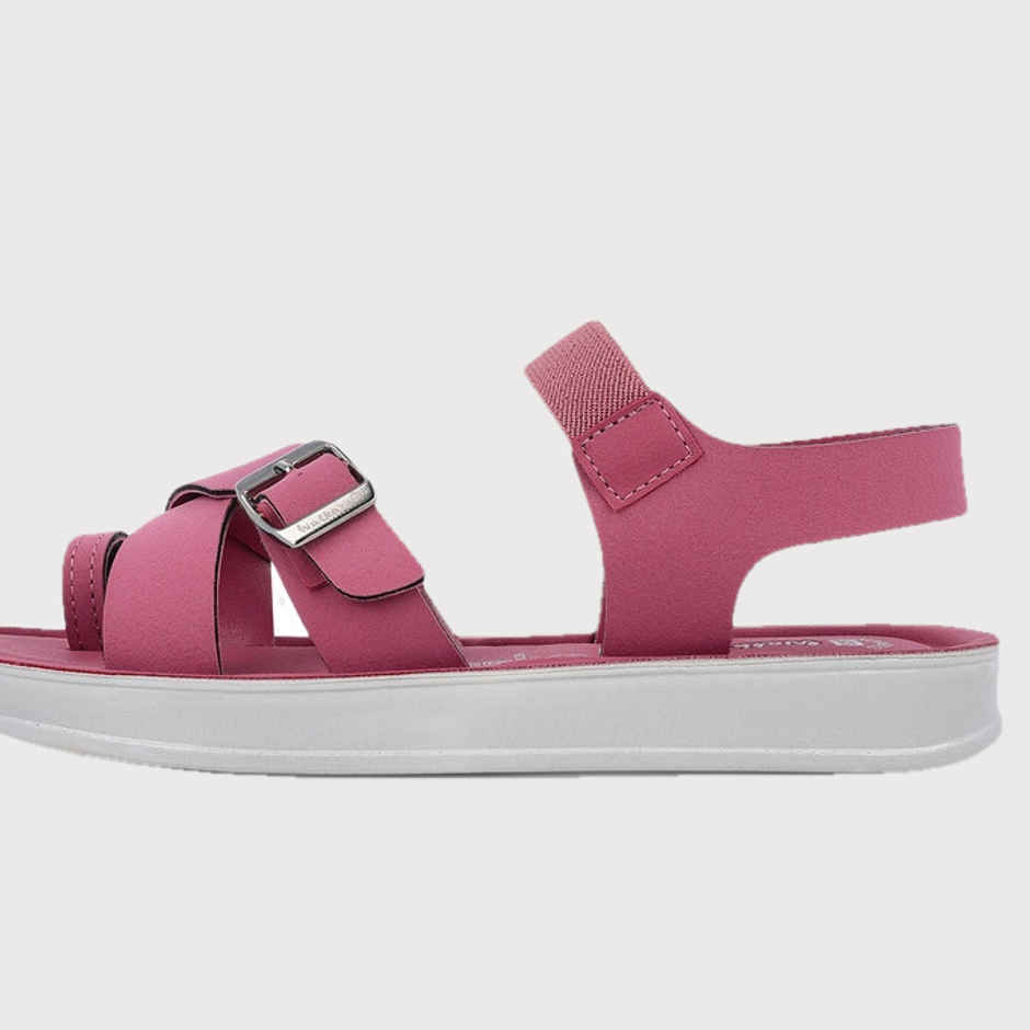 Walkaroo Women's Daily Wear Comfort Sandals - WL7900 Fig | UK9