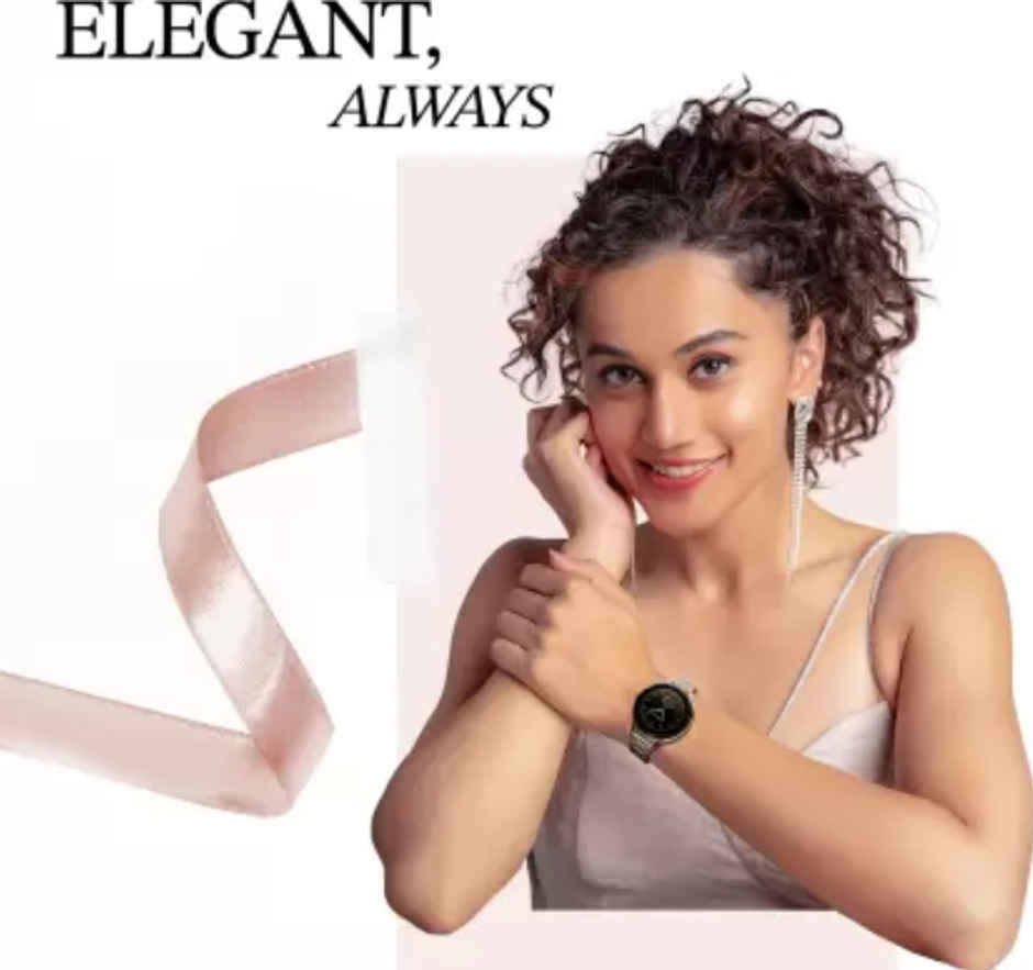 Noise Grace Women's Collection 1.1 AMOLED Display with Diamond Cut Metal Dial - Rose Gold