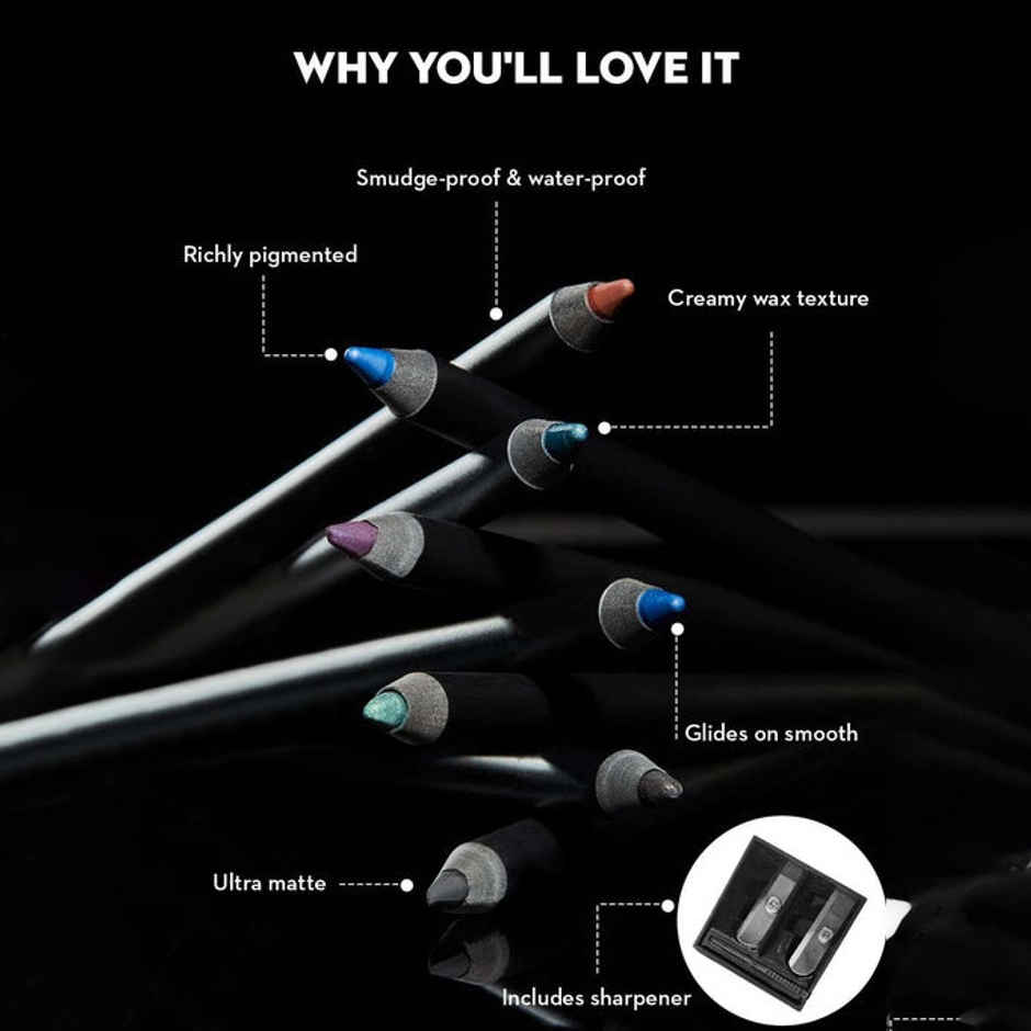 SUGAR Cosmetics Stroke Of Genius Heavy-duty Kohl - 01 Back To Black (Black)